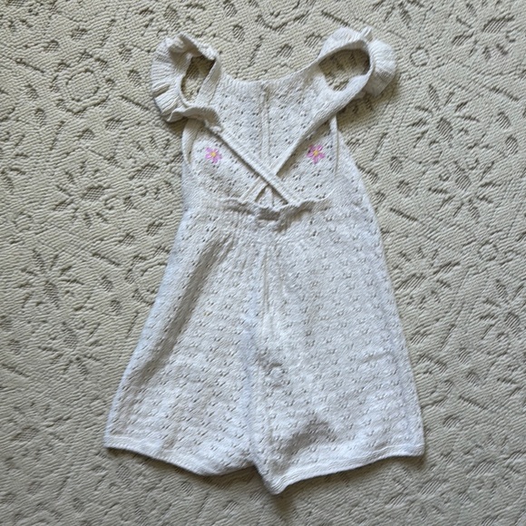 Zara Floral Eyelet Halter Romper - Picture 3 of 5
